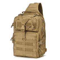 JupiterGear 15L Unisex Medium Sling Shoulder Bag MOLLE Outdoor Daypack Backpack Khaki