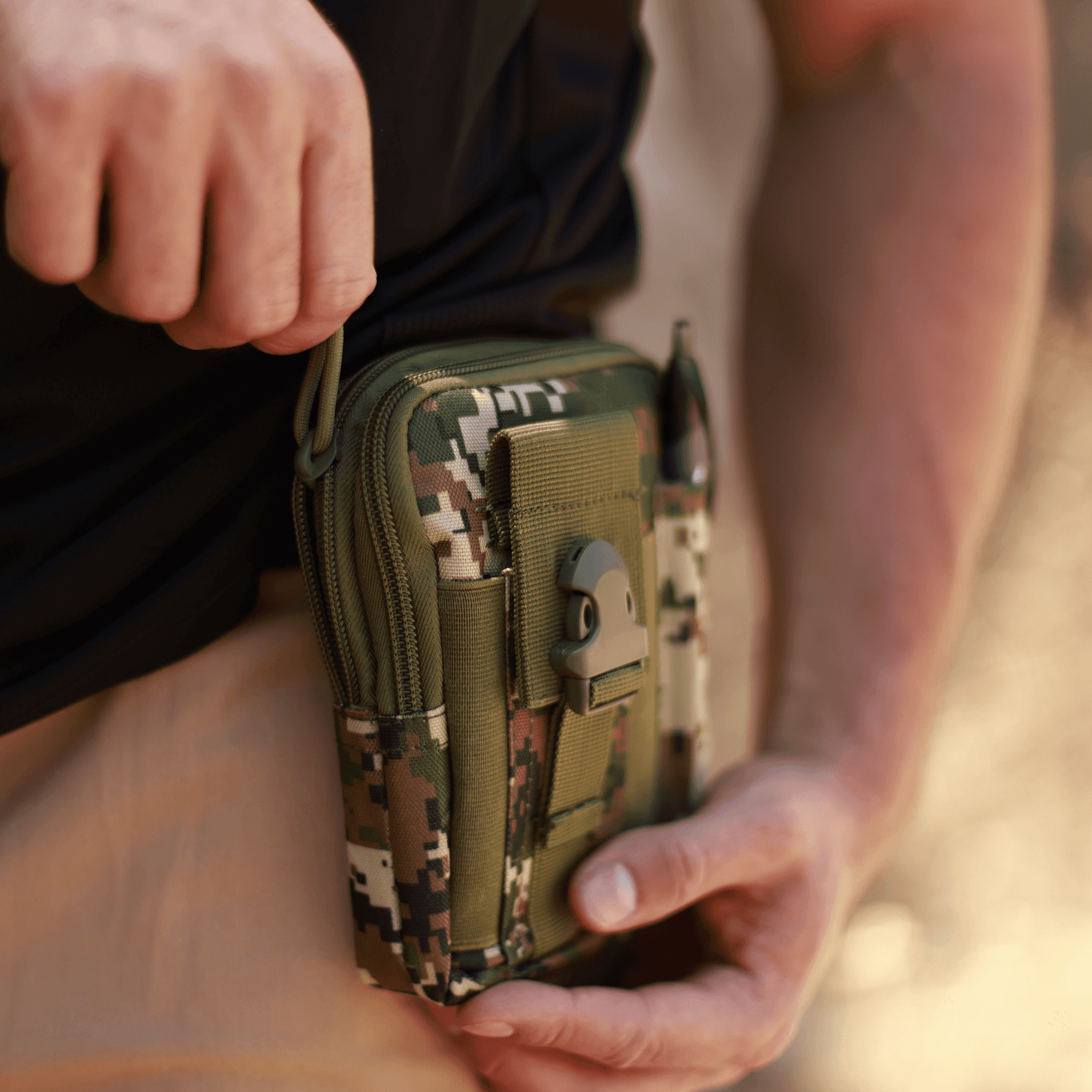 JupiterGear Tactical Waist Bag and MOLLE EDC Pouch For Outdoor Activities