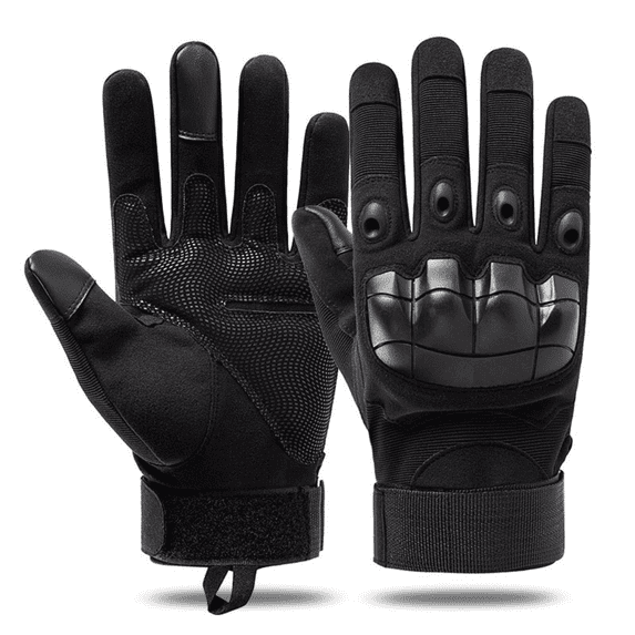 JupiterGear Unisex Airsoft Gloves with Touchscreen Fingertip Capability for Outdoor Sports Black X-Large