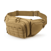 JupiterGear Unisex Fanny Pack Waist Bag & MOLLE EDC Pouch For Outdoor Activities Khaki
