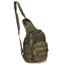 JupiterGear Unisex Sling Shoulder Bag MOLLE Outdoor Daypack Backpack with Adjustable Strap BDU