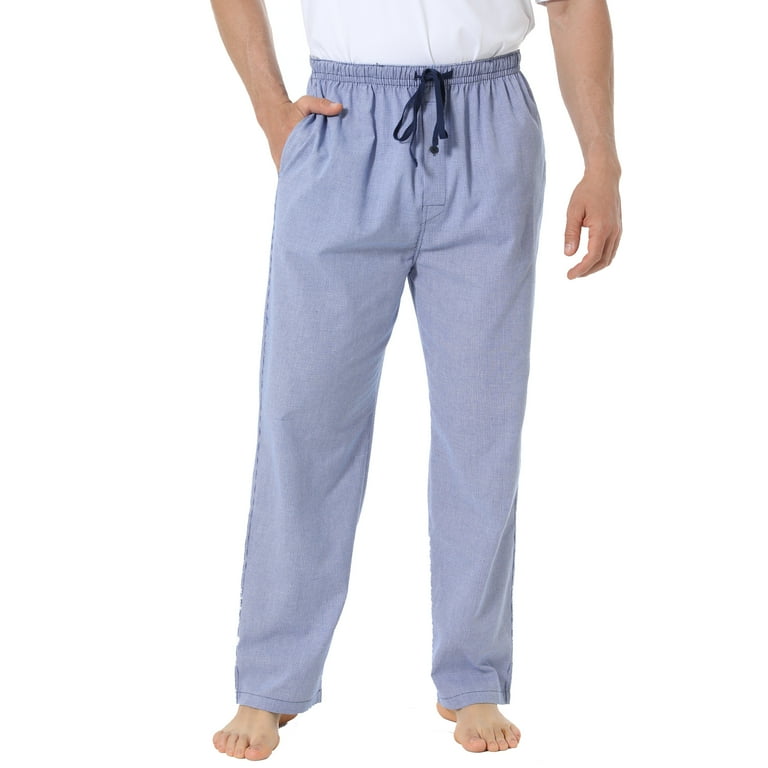 JupiterSecret Mens Pajama Pants 100 Cotton Plaid Sleep Lounge Pants PJ Bottoms with Pockets and Button Fly 1 Pack Walmart
