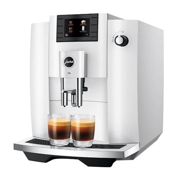 Jura E6 (NAC) Automatic Espresso Machine (2023 Release) (Piano White, 15559)