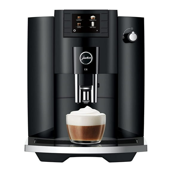 Jura 15622 E6 Automatic, Cost-Efficient Espresso Machine with Easy Cappuccino Function (Piano Black)