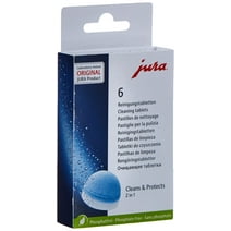 Jura 2-Phase Cleaning Tablets for Fully Automatic Coffee Machines,6Count