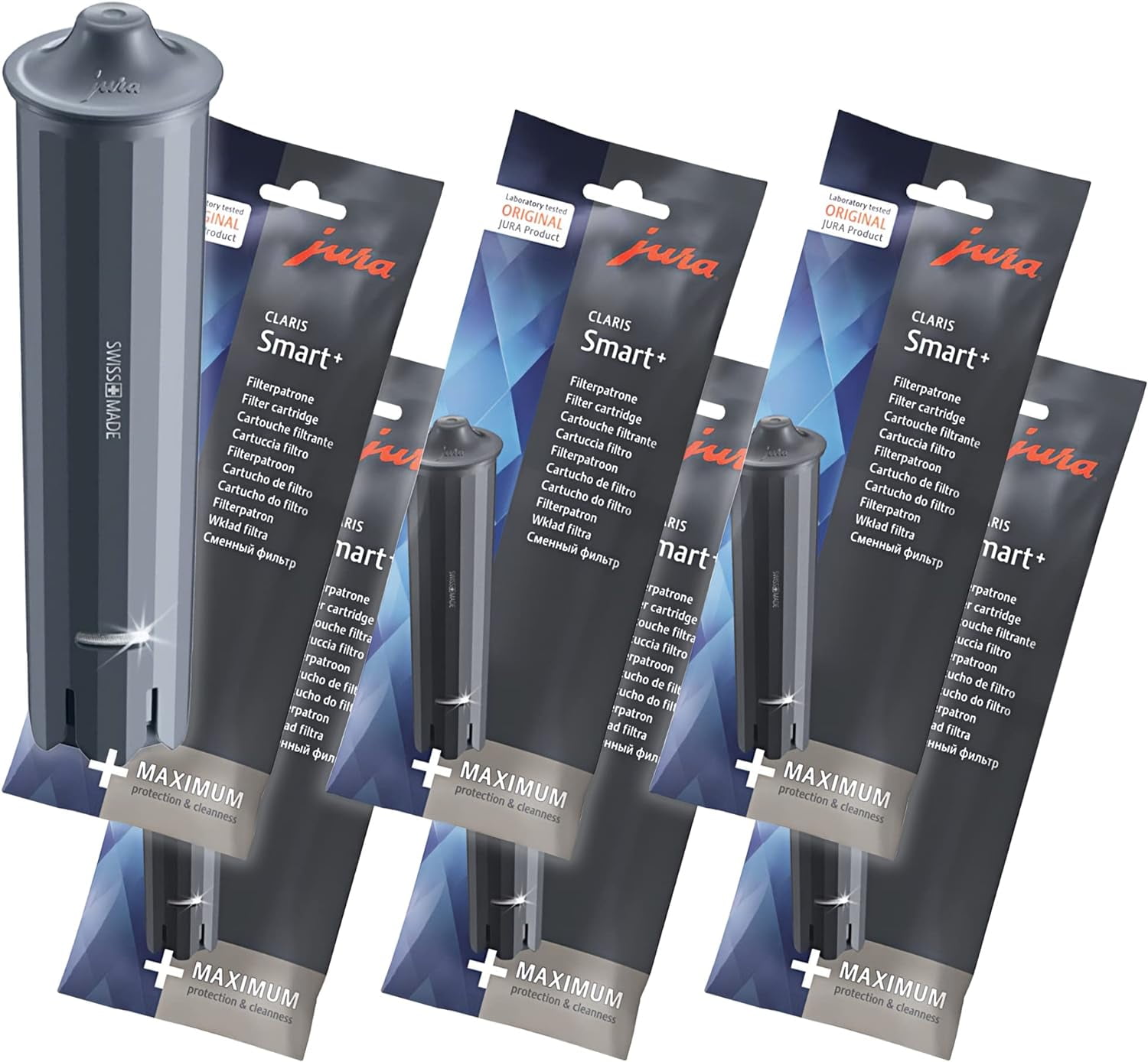 Jura 24232 Filter Cartridge Claris Smart+ Water Filters - Pack of 6