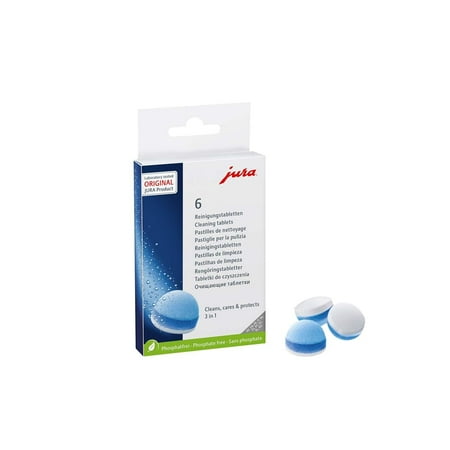 JURA - 3-Phase Cleaning Tablets (6-Pack) - White/Blue