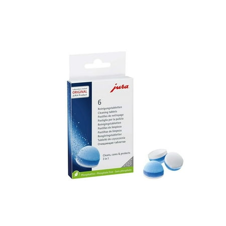 JURA - 3-Phase Cleaning Tablets (6-Pack) - White/Blue