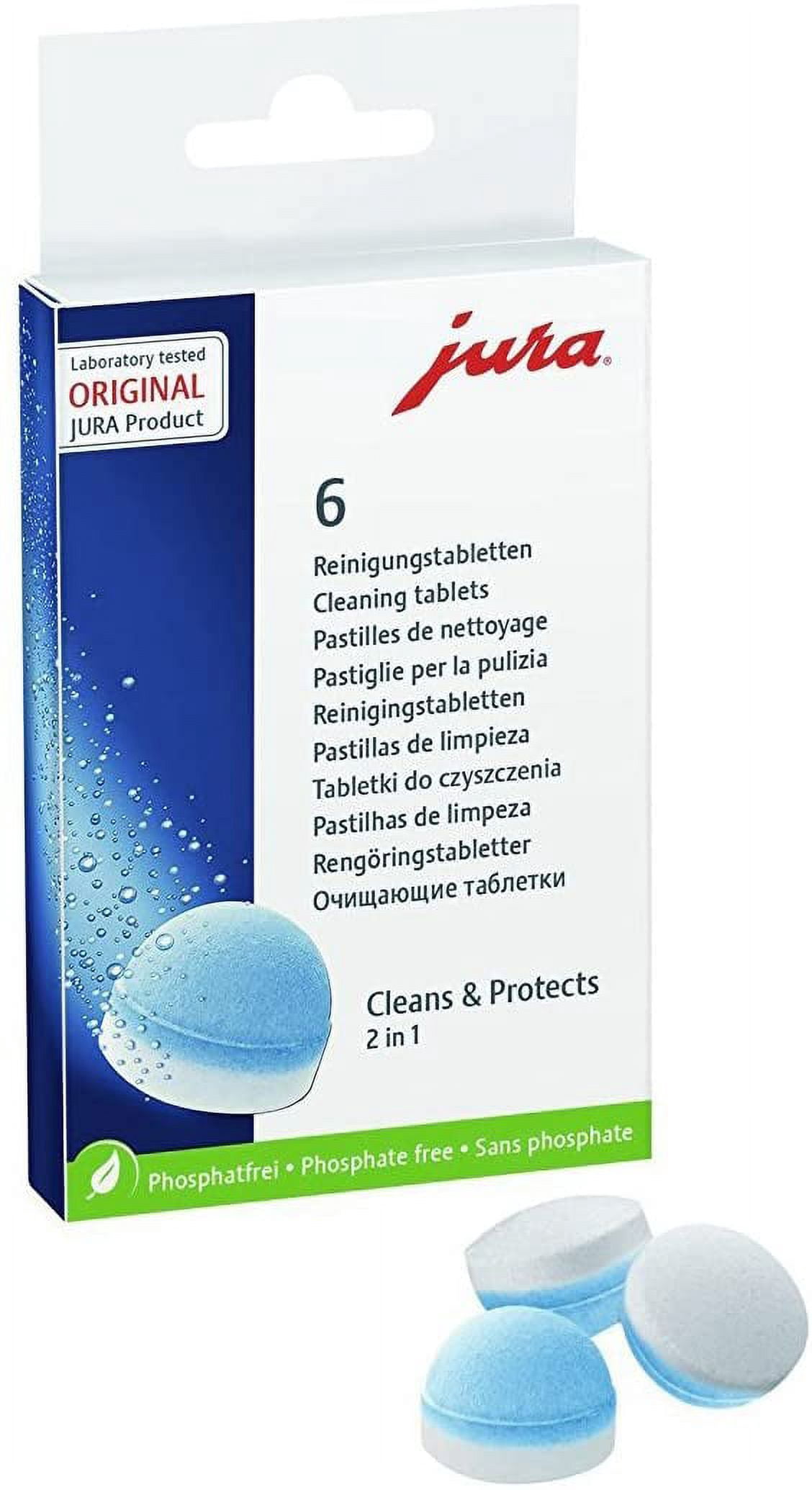 Jura 64308 Cleaning Tablets for all Jura Automatic Coffee Centers, 6