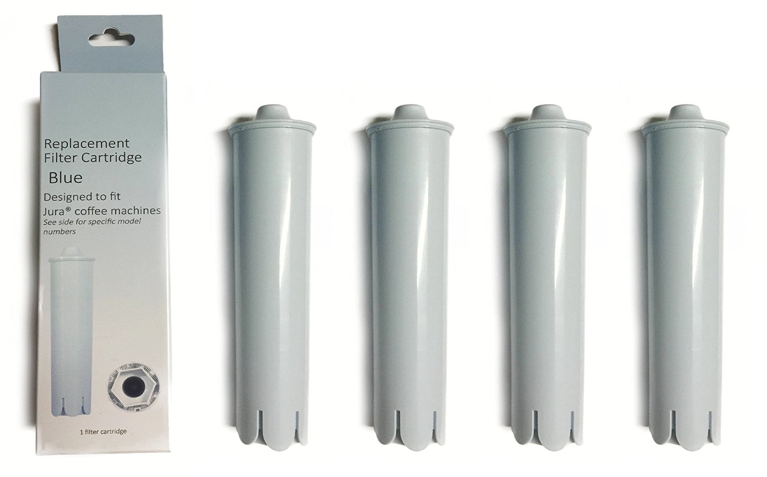 Jura 71445 Clearyl Blue Coffee Maker Water Filter Cartridge Replacement , 4 Filters