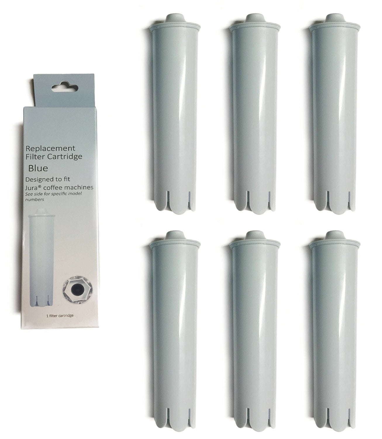 Jura 71445 Clearyl Blue Coffee Maker Water Filter Cartridge Replacement , 6 Filters