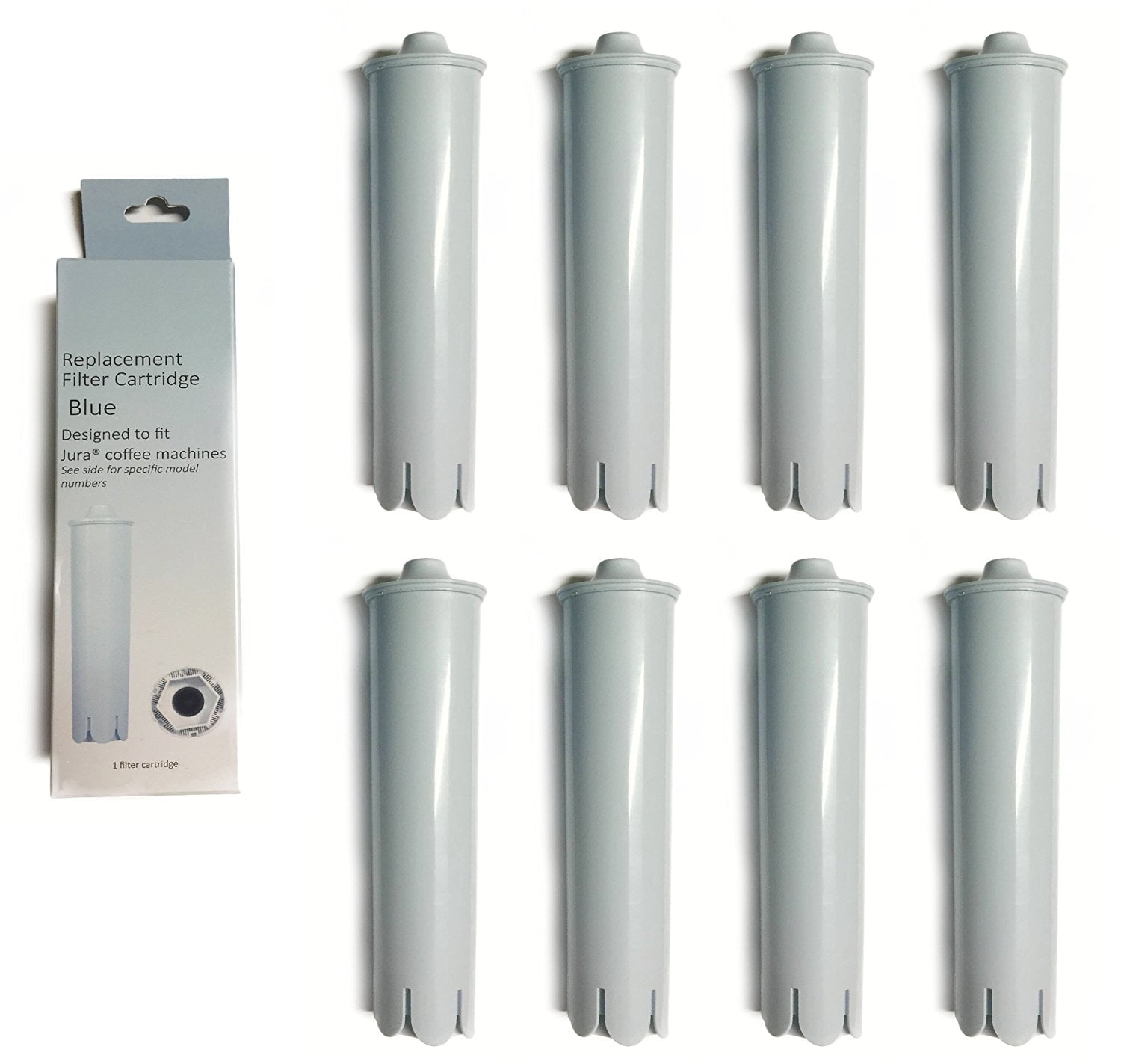 Jura 71445 Clearyl Blue Coffee Maker Water Filter Cartridge Replacement , 8 Filters