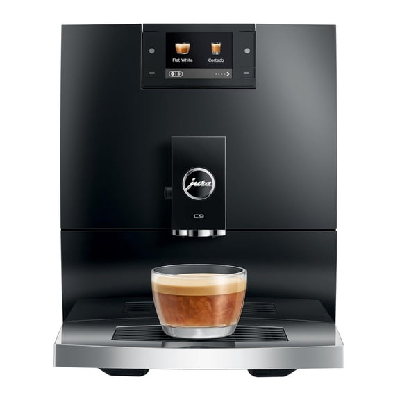 Jura C9 Compact Automatic Coffee and Espresso Machine with 17 Specialties and 2.8 Inch Color Display (Piano Black)