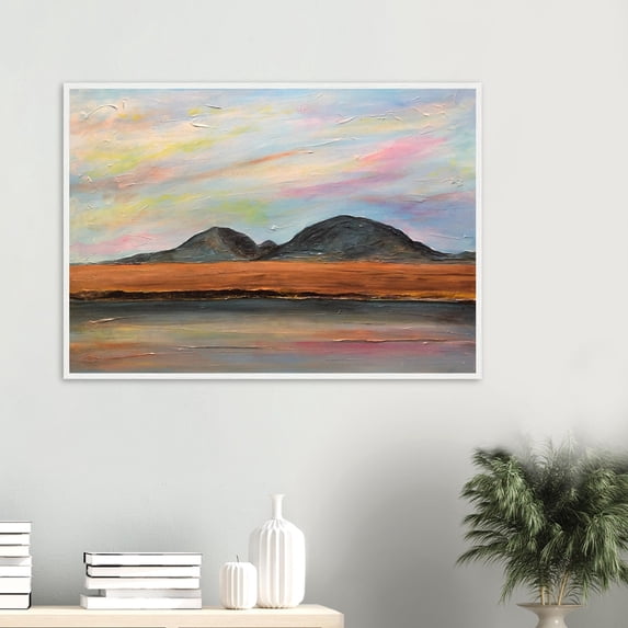 Jura Dawn | Signed Fine Art Prints By Scottish Artist Hunter | Unframed or Varied Frames Available