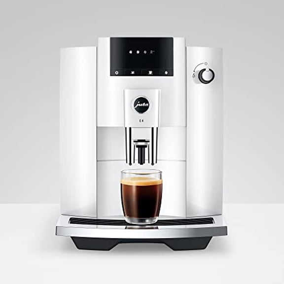 Jura E4 Automatic Coffee Machine - White