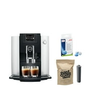 Jura E6 Automatic Coffee Center Platinum with Smart Filter Cartridge Bundle