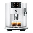 thumbnail image 1 of Jura E8 Automatic Espresso Machine | 17 Recipes | Piano White | 15683, 1 of 8
