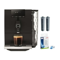 Jura ENA 4 Coffee Machine (Metropolitan Black) with Cleaning Tablets and Filters