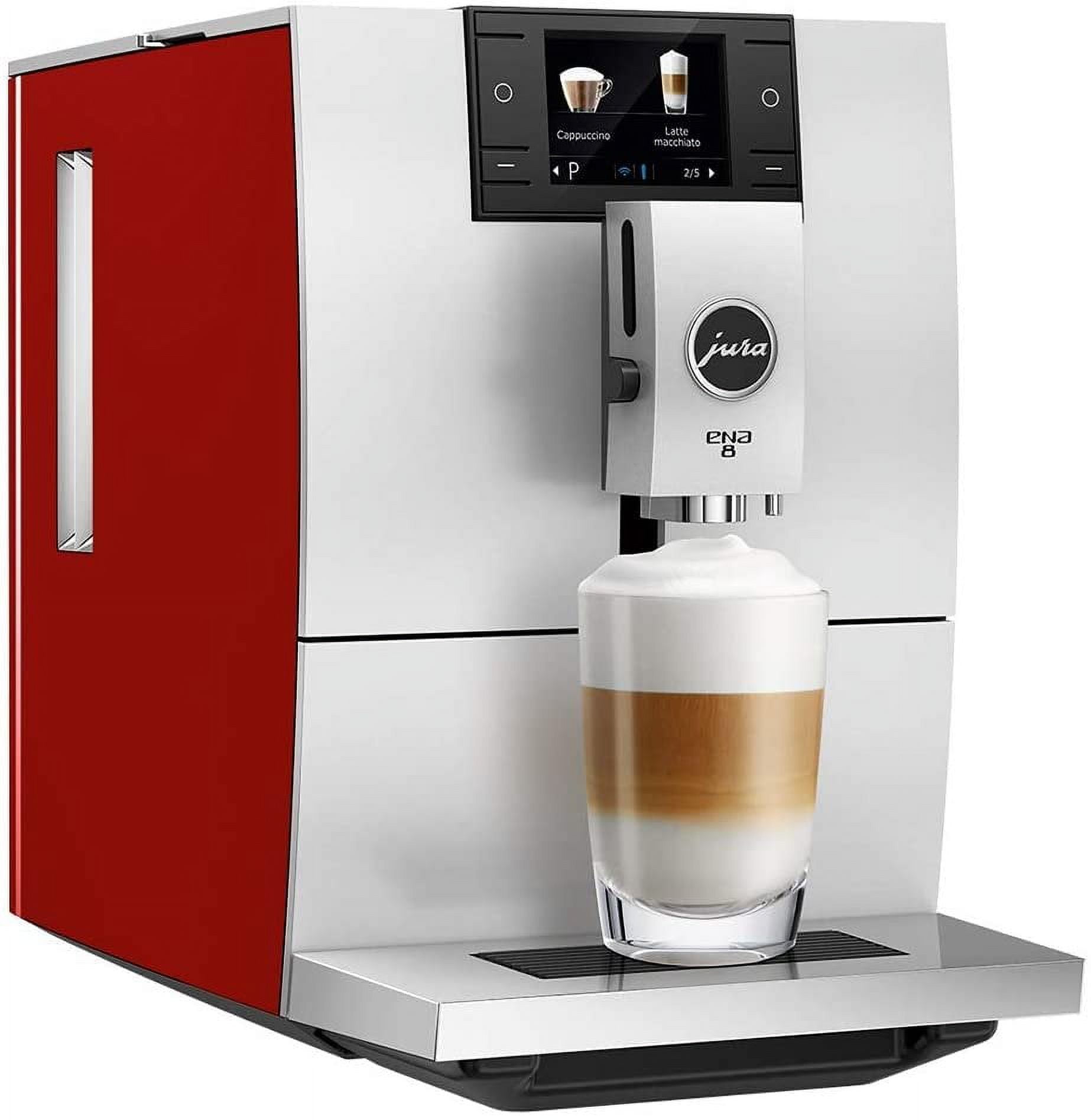 Jura ENA 8 Automatic Coffee Machine | Sunset Red