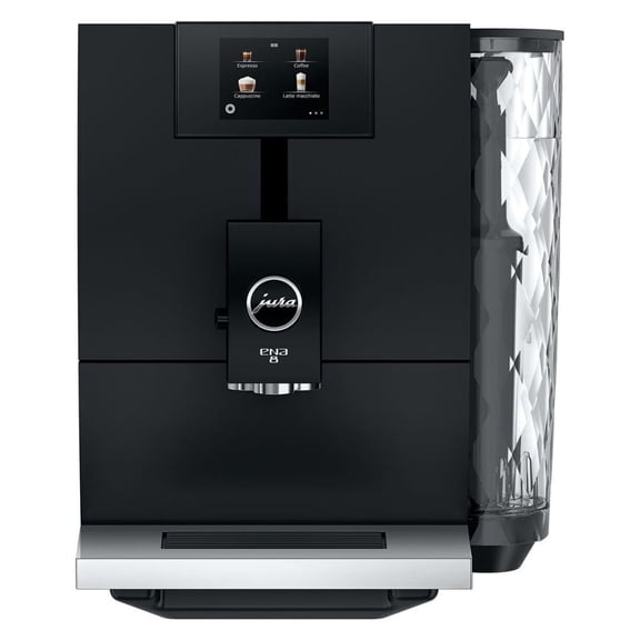 Jura ENA 8 Automatic Espresso Machine | 15 Recipes | Full Metropolitan Black | 15496