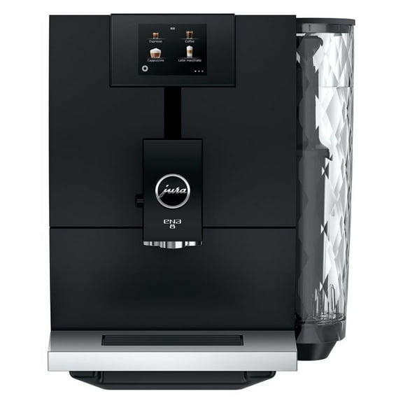 Jura ENA 8 Automatic Espresso Machine | 15 Recipes | Full Metropolitan Black | 15496