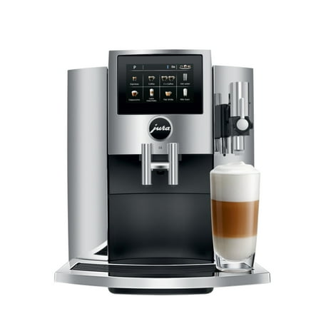 Jura - S8 Espresso Machine with 15 bars of pressure and Milk Frother - Chrome