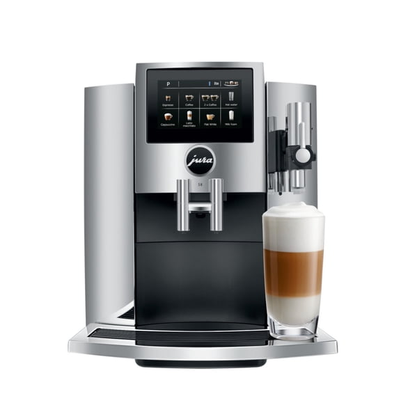 Jura S8 Chrome Espresso Machine - 27 Specialties, Touchscreen, Wifi