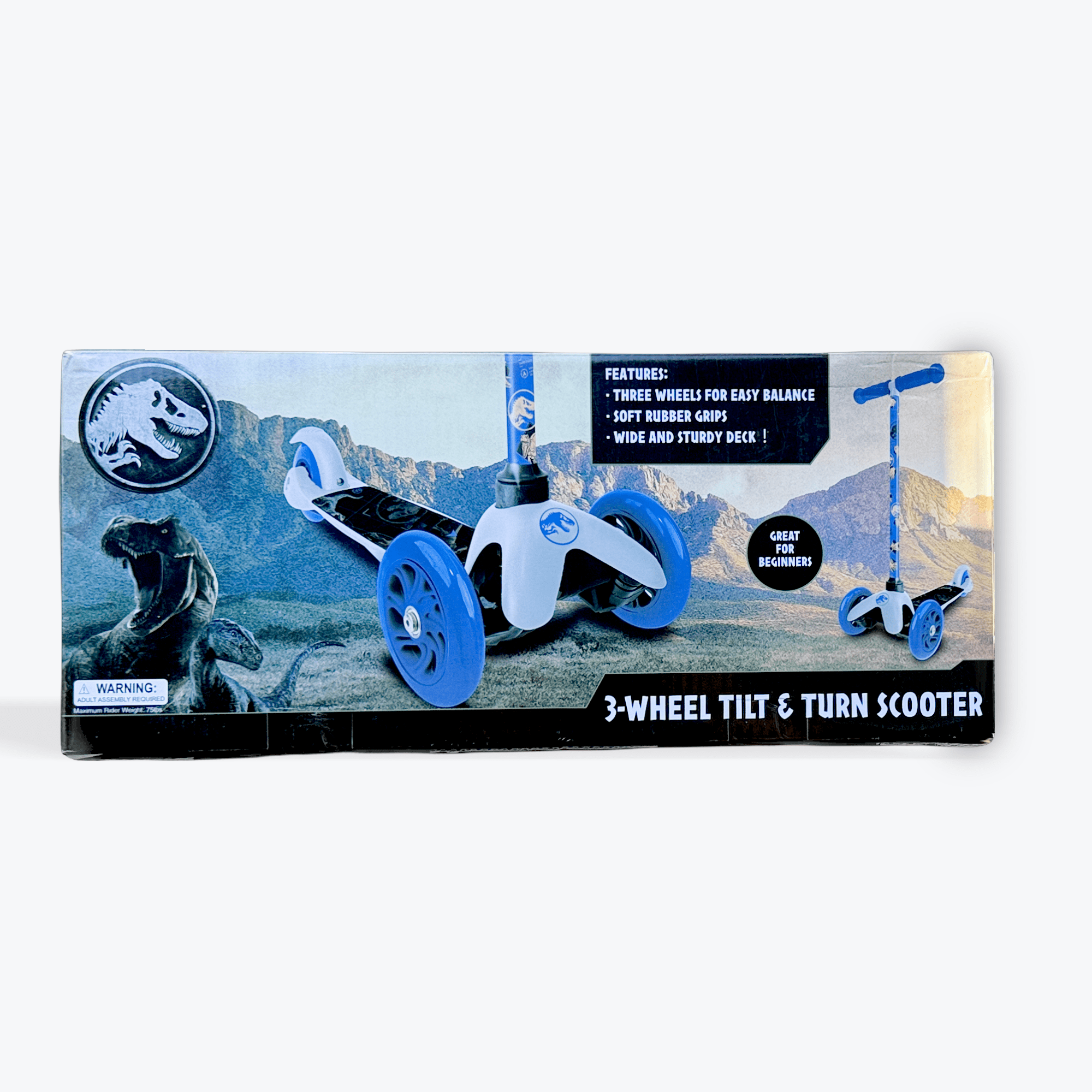 Jurassic 3 Wheel Tilt & Turn Scooter for kids - Walmart.com