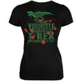 thumbnail image 1 of Jurassic - Always Be Yourself T-Rex Attack Jurassic Black Juniors Soft T-Shirt - Small, 1 of 1