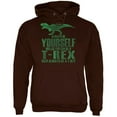 thumbnail image 1 of Jurassic - Always Be Yourself T-Rex Brown Adult Hoodie, 1 of 1
