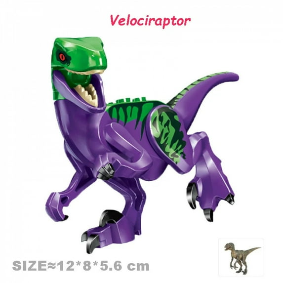 Jurassic Cool Dinosaurs World Triceratops Velociraptor Indominus T-Rex Model Assemble Building Blocks Toys For Children Boy Gift