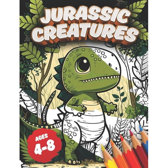 Jurassic Creatures: Beautiful world of cute dinosaurs, (Paperback)
