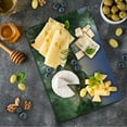 thumbnail image 1 of Jurassic Cutting Board, Dinosaur in the Jungle Trees Forest Nature Woods Scary Predator Violence, Decorative Tempered Glass Cutting and Serving Board, Small Size, Green Blue Peach, by Ambesonne, 1 of 1