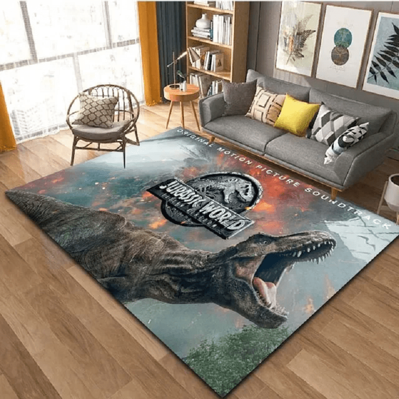 shopikcy Jurassic Dinosaur Carpet 20'' x 31'', Bedroom Sofa Rug