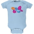 thumbnail image 1 of Jurassic Dinosaur Dino Eggs Light Blue Soft Baby One Piece - 6 month, 1 of 1
