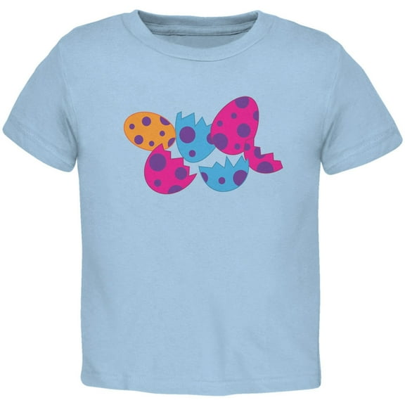 Jurassic Dinosaur Dino Eggs Light Blue Toddler T-Shirt - 2T