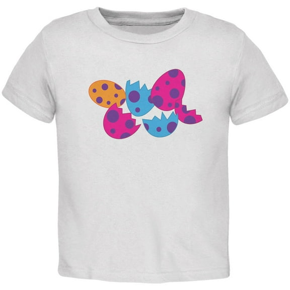 Jurassic Dinosaur Dino Eggs White Toddler T-Shirt - 2T