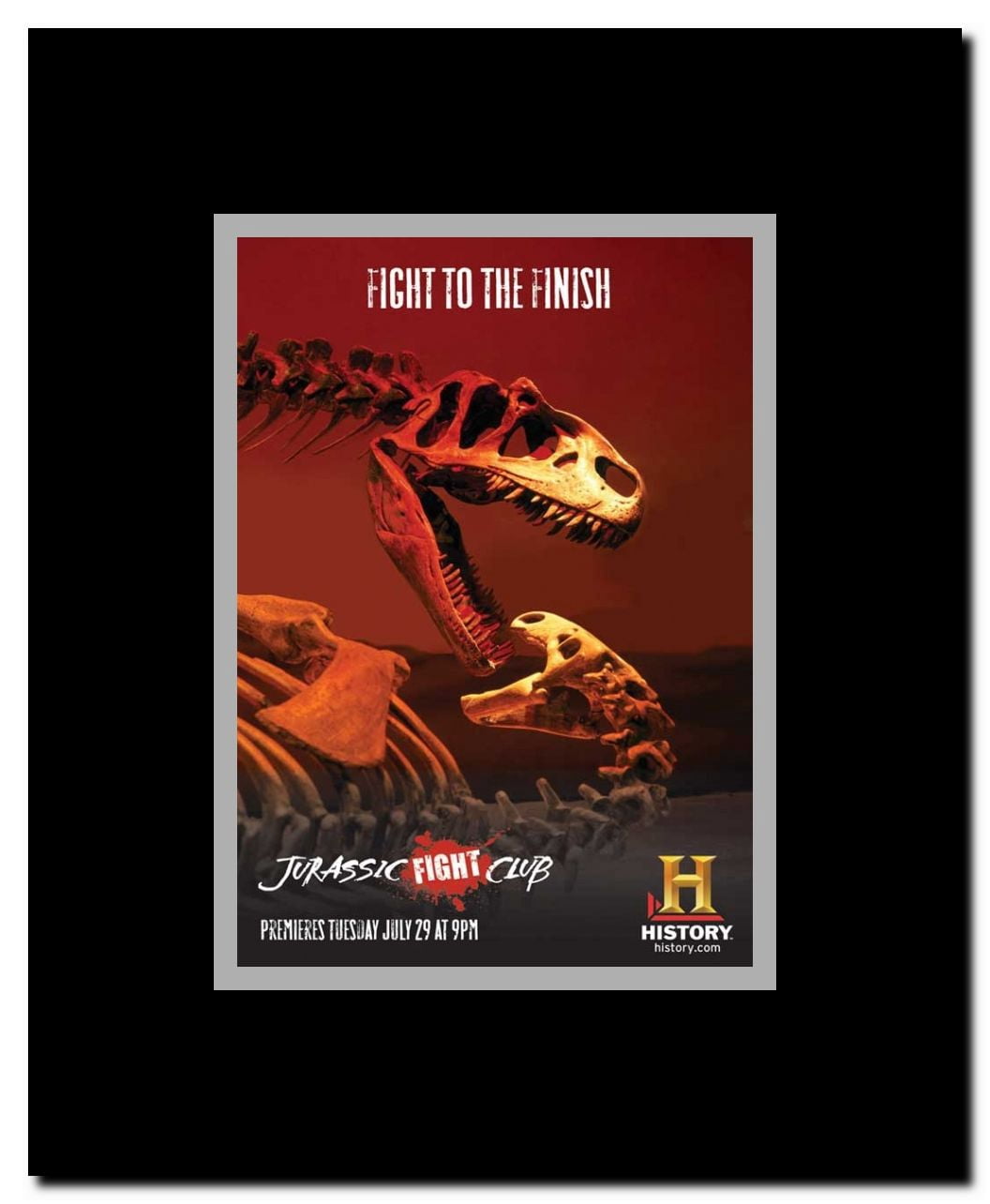 Jurassic Fight Club Framed Movie Poster