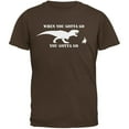 thumbnail image 1 of Jurassic Gotta Go Brown Adult T-Shirt - X-Large, 1 of 1