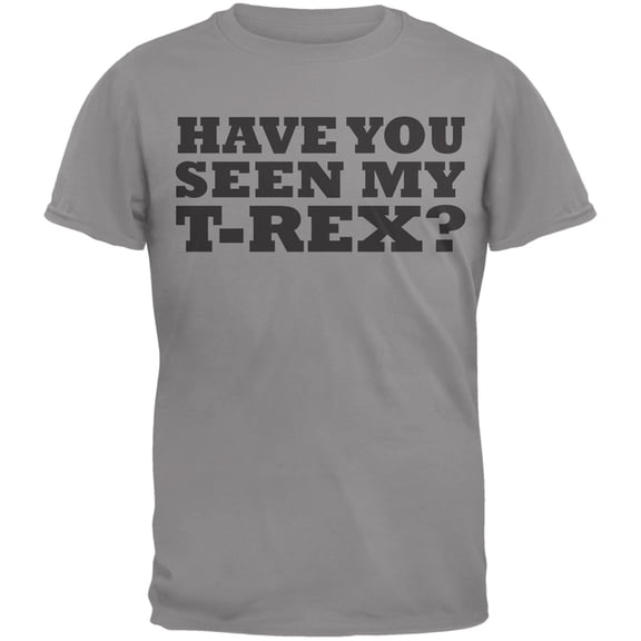 Jurassic - Have You Seen My T-Rex Grey Youth Flip-up T-Shirt - Youth Small