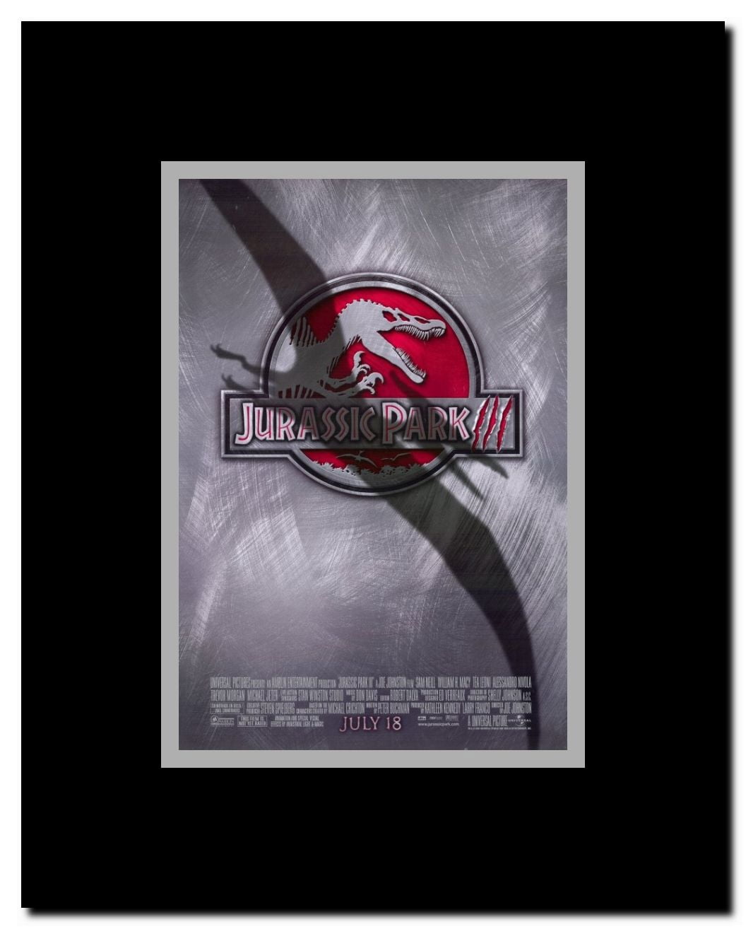 Jurassic Park 3 Framed Movie Poster