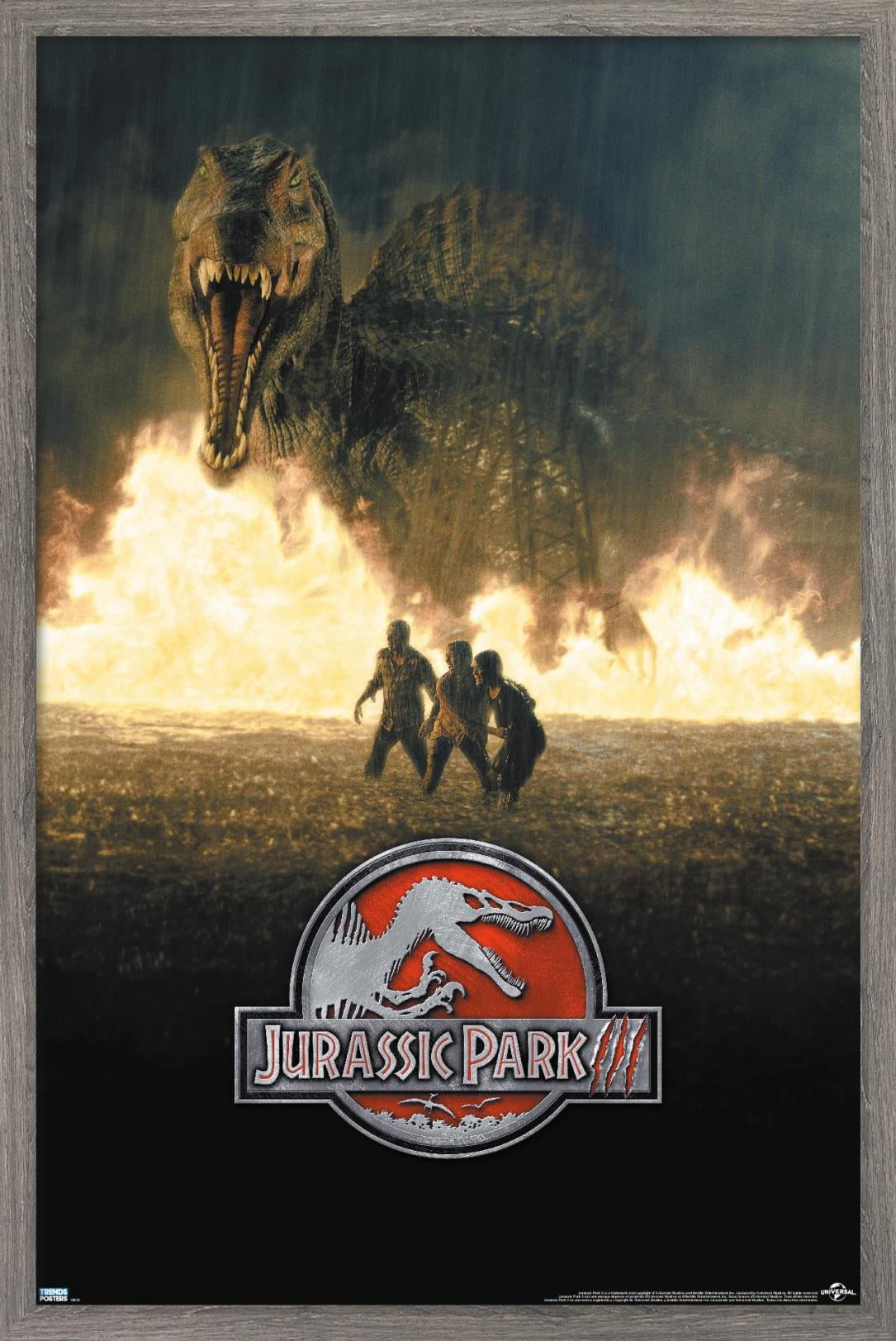 Jurassic Park 3 - Run Wall Poster, 22.375" x 34", Framed