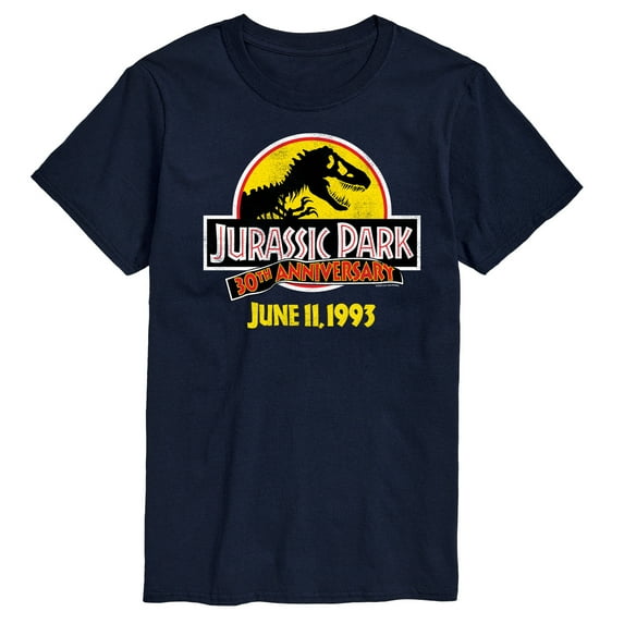Jurassic Park - 30Th Logo - Men's Short Sleeve Graphic T-Shirt
