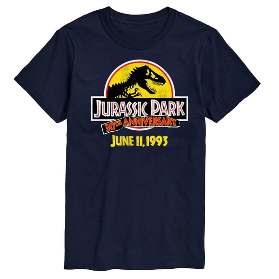 Jurassic Park - 30Th Logo - Men's Short Sleeve Graphic T-Shirt