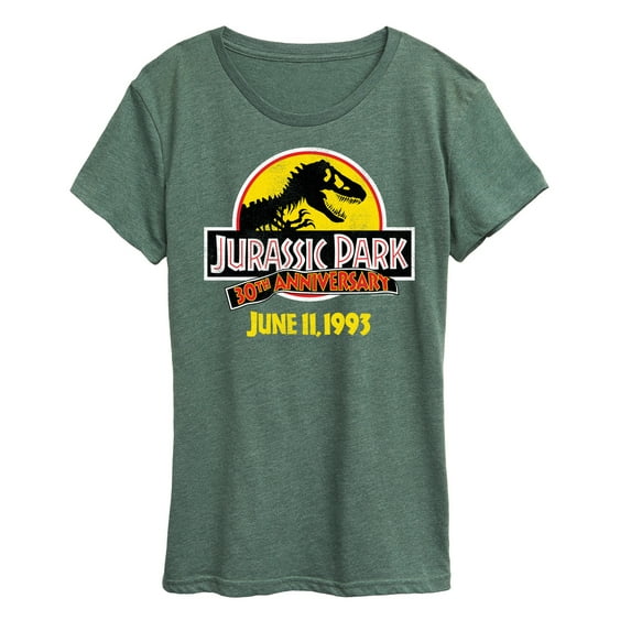 Jurassic Park - 30Th Logo - Women's Short Sleeve Graphic T-Shirt