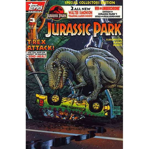 Jurassic Park #3DM VF ; Topps Comic Book