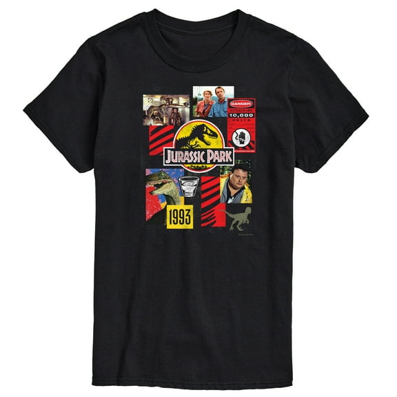 Jurassic Park - 3Oth Collage - Men's Short Sleeve Graphic T-Shirt