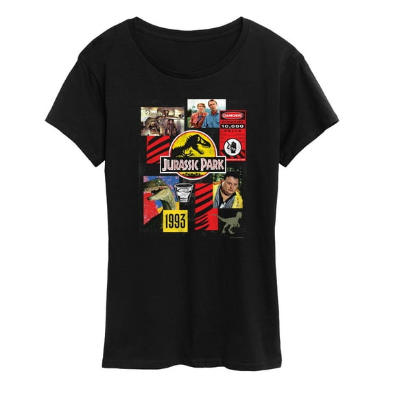 Jurassic Park - 3Oth Collage - Women's Short Sleeve Graphic T-Shirt