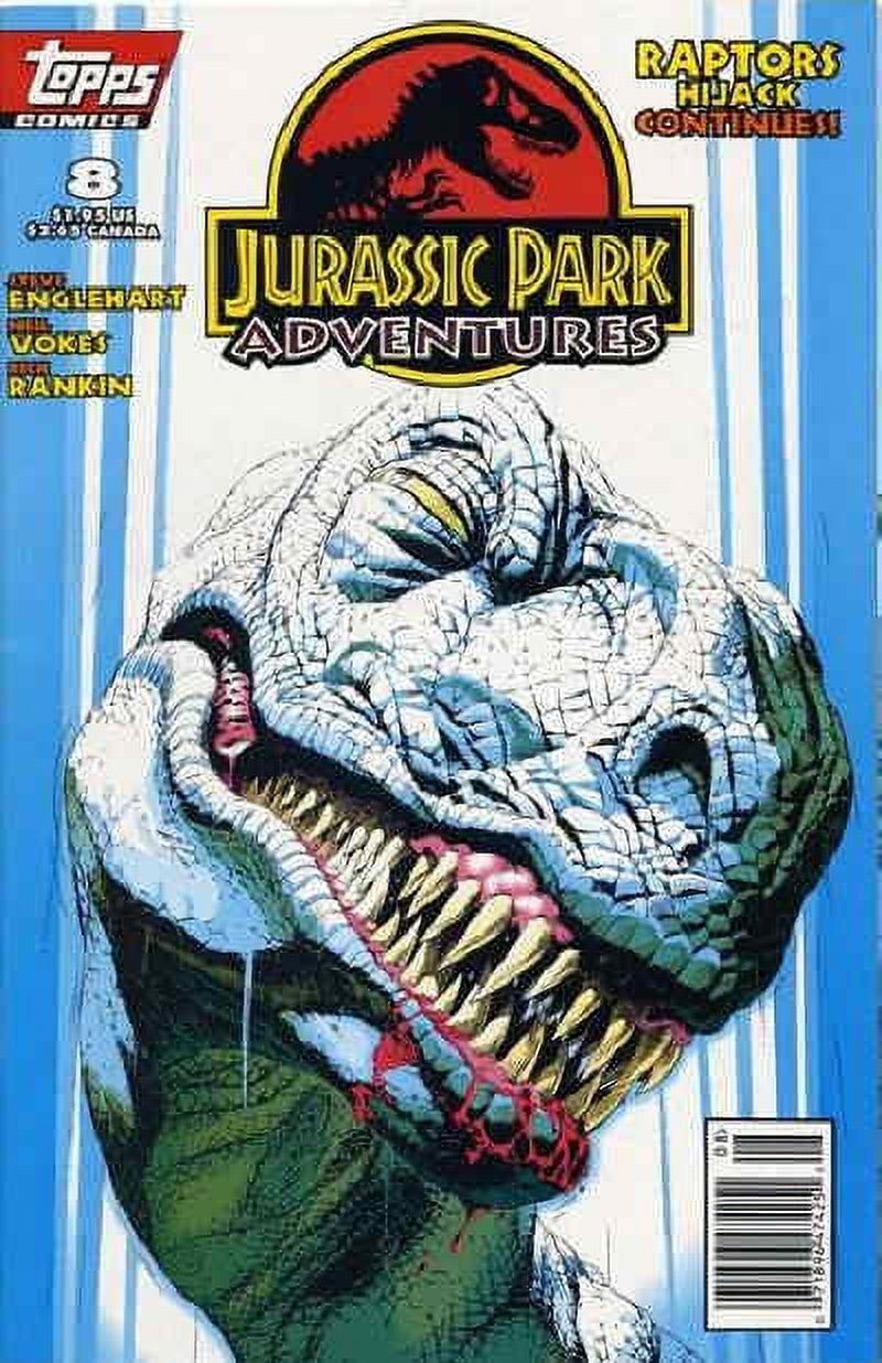 Jurassic Park Adventures 8 Vf Topps Comic Book
