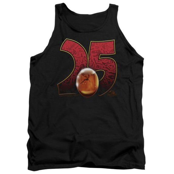 Jurassic Park Amber Adult Tank Top Black